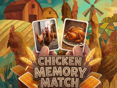Гульня Chicken Memory Match