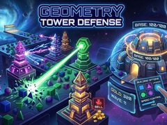 Гульня Geometry Tower Defense