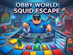 Гульня Obby World Squid Escape