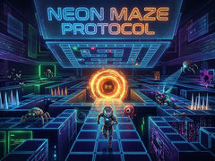 Гульня Neon Maze Protocol