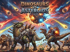 Гульня Dinosaurs vs Asteroids