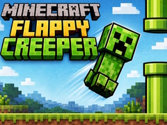 Гульня Minecraft Flappy Creeper