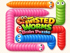 Гульня Twisted worms Brain Puzzle