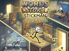 Гульня Words Story Stickman Puzzle
