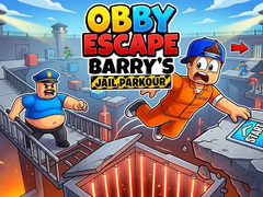 Гульня Obby - Escape Barry's Jail Parkour