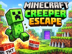 Гульня Minecraft Creeper Escape