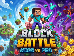 Гульня Block Battle - Noob vs Pro