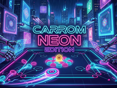 Гульня Carrom Neon Edition