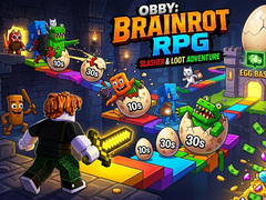 Гульня Obby: Brainrot RPG Slasher & Loot Adventure