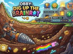 Гульня Obby: Dig Up The Brainrot!