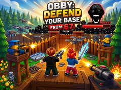 Гульня Obby: Defend your base from 67