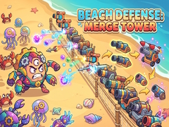 Гульня Beach Defense: Merge Tower