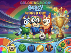 Гульня Coloring Book: Bluey World Cup
