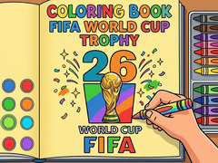Гульня Coloring Book: FIFA World Cup Trophy