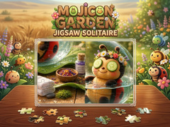 Гульня Mojicon Garden Jigsaw Solitaire!