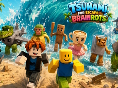 Гульня Tsunami For Escape Brainrots