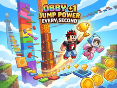 Гульня Obby +1 Jump Power Every Second