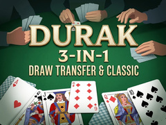 Гульня Durak 3-in-1: Draw Transfer & Classic