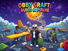 Гульня Obby Craft: Build a Plane