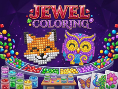 Гульня Jewel Coloring