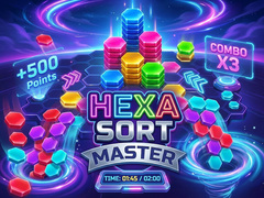 Гульня Hexa Sort Master