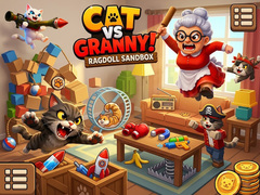 Гульня Cat Vs Granny! Ragdoll Sandbox