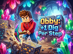 Гульня Obby: +1 Dig Per Step