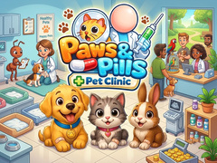 Гульня Paws & Pills: Pet Clinic