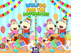 Гульня Wolfoo Spot The Difference