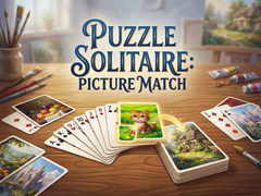 Гульня Puzzle Solitaire Picture Match