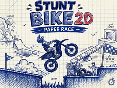 Гульня Stunt Bike 2D Paper Race