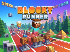 Гульня Blocky Runner