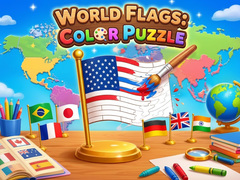 Гульня World Flags: Color Puzzle